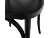 Drevená jedálenská stolička Samilo - čierna