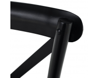 Drevená jedálenská stolička Samilo - čierna