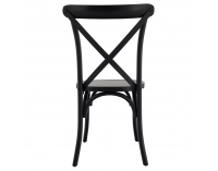 Drevená jedálenská stolička Samilo - čierna