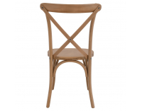 Drevená jedálenská stolička Samilo - hnedá