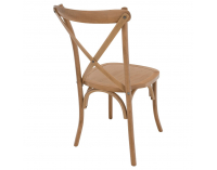 Drevená jedálenská stolička Samilo - hnedá