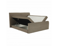 Čalúnená manželská posteľ s matracom Samreno Megakomfort 180 - svetlohnedá