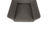 Kreslo (ušiak) Samy - sivá / čierna