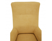 Kreslo (ušiak) Samy - žltá / čierna