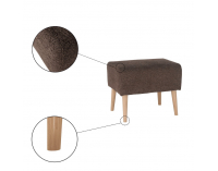 Taburetka Samy - hnedá / buk