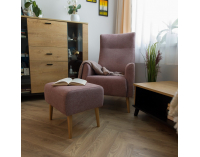 Taburetka Samy - staroružová / buk