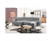 Rohová sedačka s rozkladom Sana Roh L - sivá