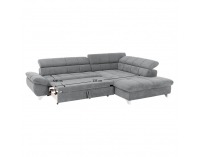 Rohová sedačka s rozkladom Sana Roh P - sivá