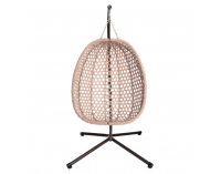 Závesné kreslo Sanan - medená / béžová / krémová