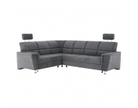 Rohová sedačka s rozkladom a úložným priestorom Santiago L - sivá