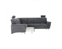 Rohová sedačka s rozkladom a úložným priestorom Santiago L - sivá