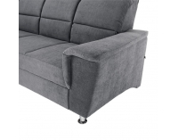 Rohová sedačka s rozkladom a úložným priestorom Santiago L - sivá