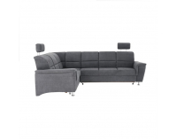 Rohová sedačka s rozkladom a úložným priestorom Santiago L - sivá