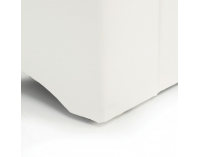 Rohová sedačka s rozkladom Santiago RM L - sivá / biela