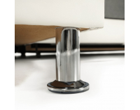 Rohová sedačka s rozkladom Santiago RM L - sivá / biela