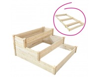 Modulárny vyvýšený záhon Sanym - hnedá