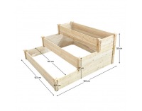 Modulárny vyvýšený záhon Sanym - hnedá