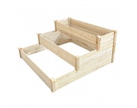 Modulárny vyvýšený záhon Sanym - hnedá