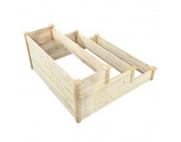 Modulárny vyvýšený záhon Sanym - hnedá