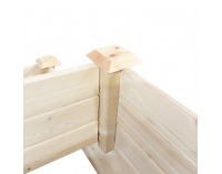 Modulárny vyvýšený záhon Sanym - hnedá