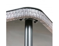 Záhradný nábytok z umelého ratanu Sarabi - sivá