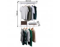 Šatníkový organizér Hosol - biela