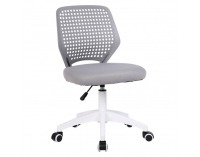 Kancelárska stolička Satoz - sivá / biela 