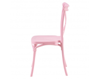 Stohovateľná stolička Savita - ružová
