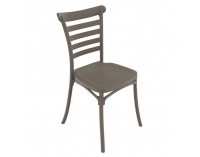 Stohovateľná stolička Savito - sivohnedá taupe