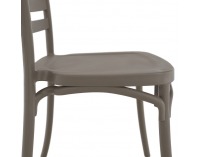 Stohovateľná stolička Savito - sivohnedá taupe