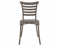 Stohovateľná stolička Savito - sivohnedá taupe