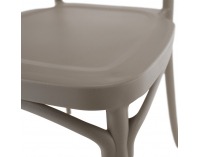 Stohovateľná stolička Savito - sivohnedá taupe