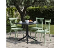 Stohovateľná stolička Sazen New - olivovozelená