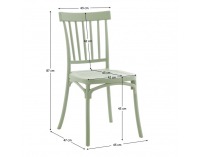 Stohovateľná stolička Sazen New - olivovozelená