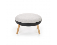 Taburetka Scandi - sivá / biela / čierna / prírodná