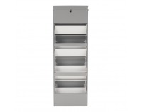 Botník (skrinka na topánky) Seber Typ 3 - sivá