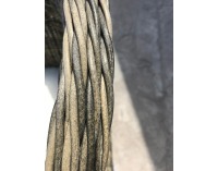 Záhradné kreslo z umelého ratanu Secondo - hnedá / svetlosivá