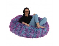 Sedací vak Dandar - cyklaménová / modrá