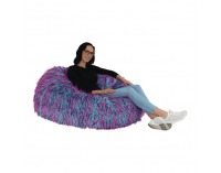 Sedací vak Dandar - cyklaménová / modrá