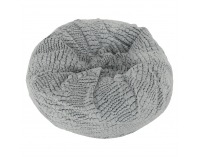 Sedací vak Igarno - sivá / biela vzor