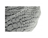 Sedací vak Igarno - sivá / biela vzor