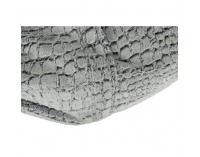 Sedací vak Igarno - sivá / biela vzor