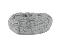 Sedací vak Igarno - sivá / biela vzor