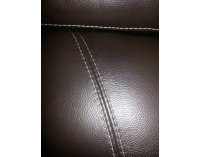 Kožená sedacia súprava s rozkladom Marcodom 23-027 - svetlohnedá koža