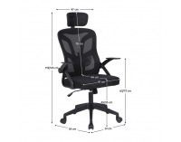 Kancelárske kreslo Sedos - čierna