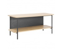 Policový regál Seflos - dub / čierna