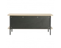 Policový regál Seflos - dub / čierna