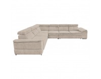 Rohová sedačka s rozkladom Segoria Lux L/P - béžová