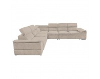 Rohová sedačka s rozkladom Segoria Lux L/P - béžová