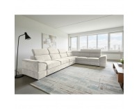 Rohová sedačka s rozkladom Segoria Lux L/P - krémová
